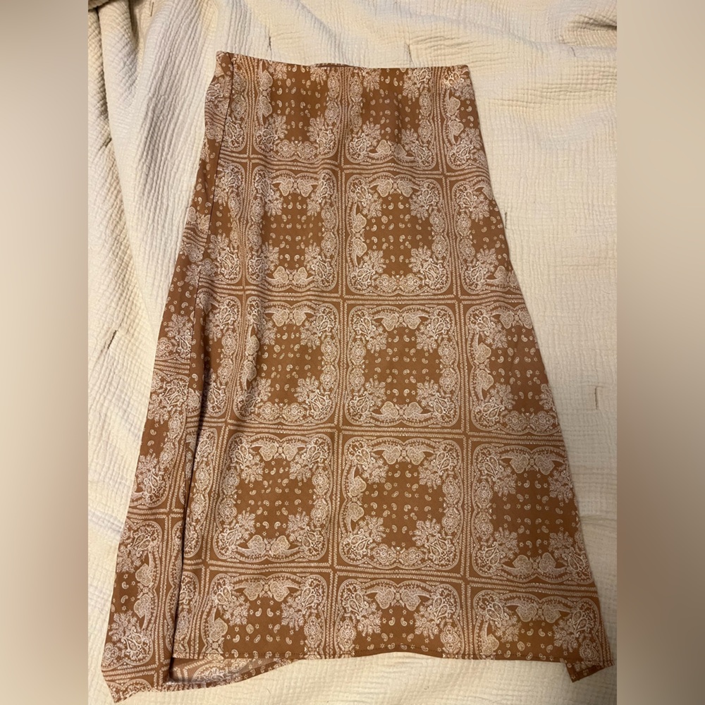 nordstrom/bp midi paisley skirt